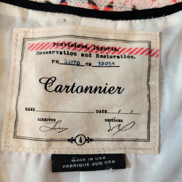 Anthropologie CARTONNIER Moto Jacket Teodora Zipp - Picture 6 of 10